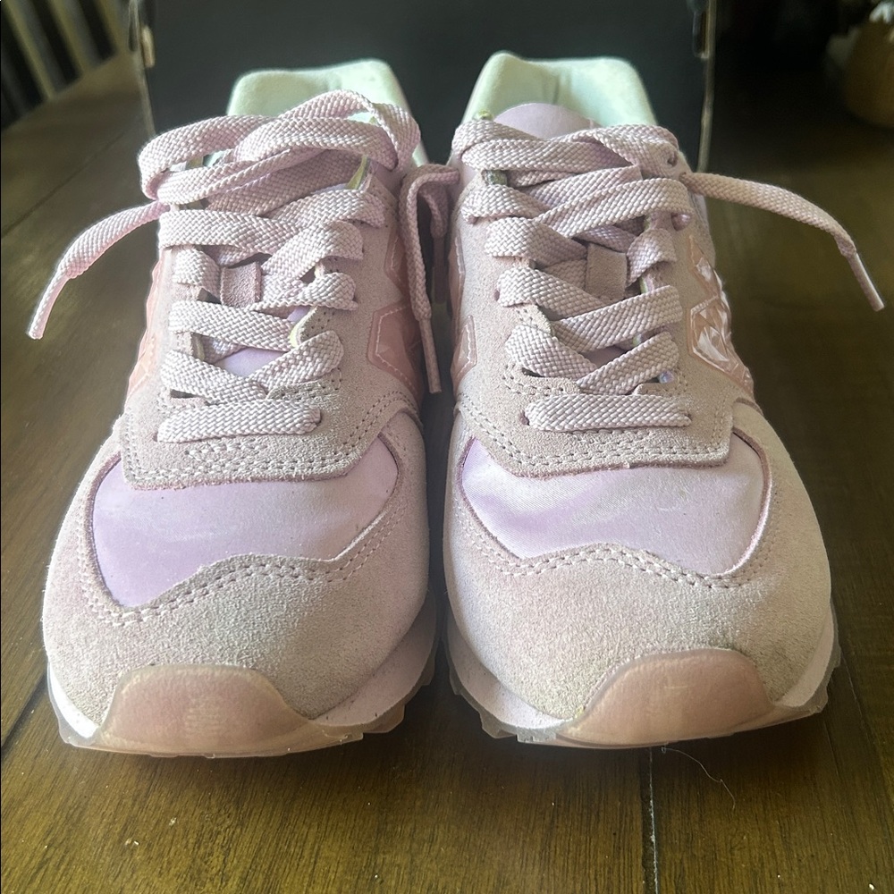 New Balance 574 Pink "Rose Quartz love" colorway with ENCAP midsole size 6.5 - Picture 8 of 10